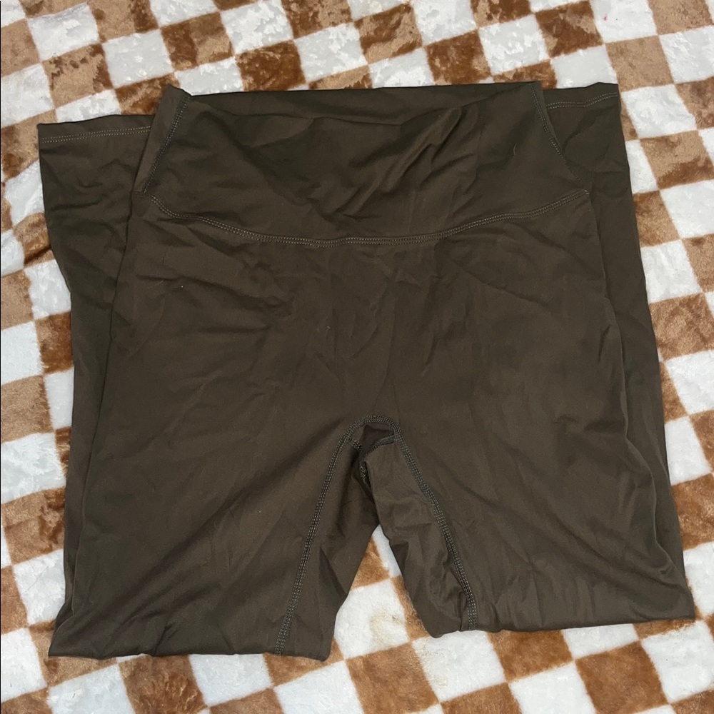 Dark Green High-Waisted Leggings